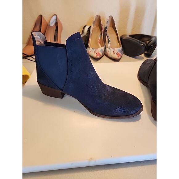 Splendid Women's Blue Suede Ankle Slip-on Booties Size 8 - Picture 11 of 16
